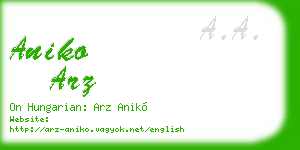 aniko arz business card